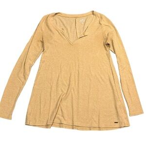Hollister Women's Beige Long Sleeve Top